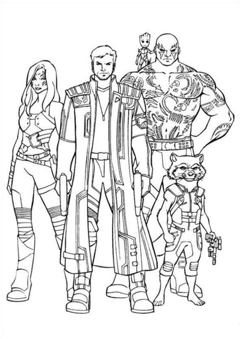 Kids-n-fun.com | 40 coloring pages of Guardians of the Galaxy