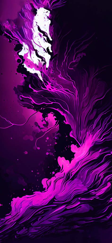 Purple And Black Abstract Wallpaper