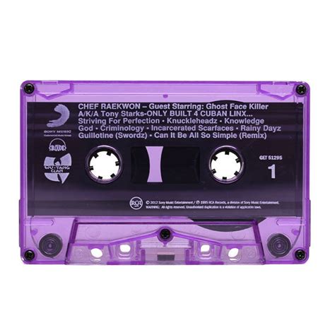 Raekwon: Only Built 4 Cuban Linx Purple Tape Watch Box Deluxe Cassette – TurntableLab.com