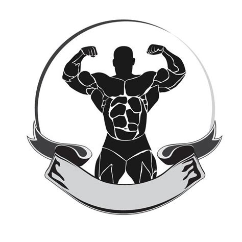 emblem, bodybuilder, icon | Bodybuilding logo, Gym logo, Bodybuilding