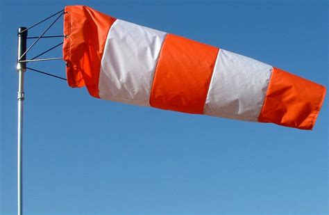 Airport Windsock - Orange & White - MyPilotStore.com