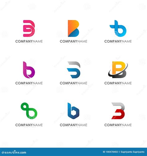 Modern Initial B Logo Design. Stock Vector - Illustration of logotype ...