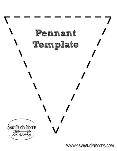 Free Pennant Template - Sew Much Moore