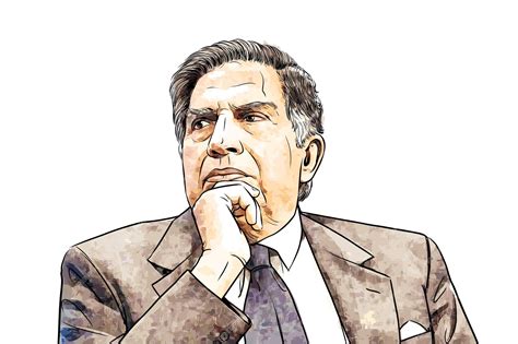 Premium Vector | Ratan Tata India Tata Company India Chairman of Tata Group Tata Group Portrait ...