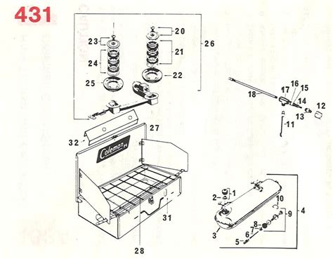 Old Coleman Parts Diagram