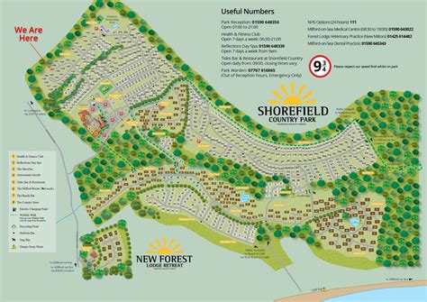 Contact & Area Map - Shorefield Caravan