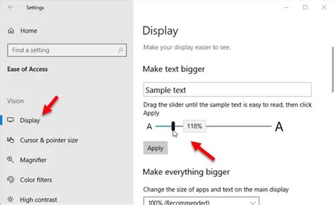 Increase Font size and make Text bigger on Windows 11/10