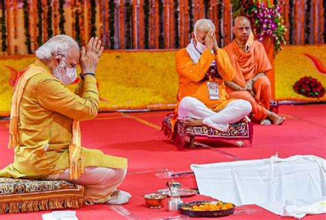 Hindi Text Of Prime Minister Narendra Modi Speech At Bhoomi Pujan Ceremony Of Shree Ram ...