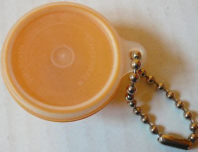 Vintage Tupperware keychain wonderlier bowl harvest gold with clear lid ...