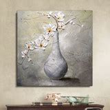 Skilled Artist Handmade High Quality Modern Vase Flower Oil Painting on ...