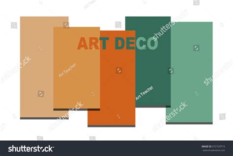 Art Deco Color Palette Stock Illustration 672729715 | Shutterstock