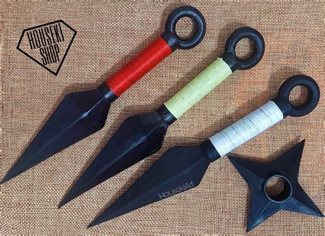 Kunai Shuriken 2 Pcs Anime Knife Pack | Etsy