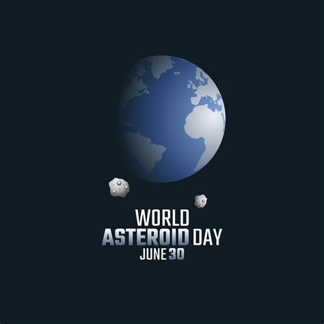 vector graphic of world asteroid day good for world asteroid day ...