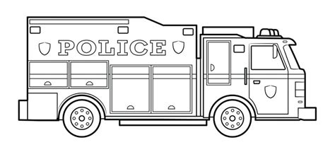 Inspirant De Coloriage Camion De Police Stock Dessin Photos | My XXX Hot Girl