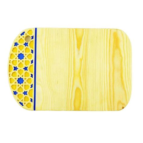 Wooden Oval Cheese Board with Arabic Patterns – MyTindy