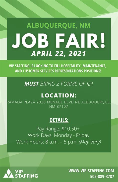 Job Fair in Albuquerque, New Mexico! - VIP Staffing