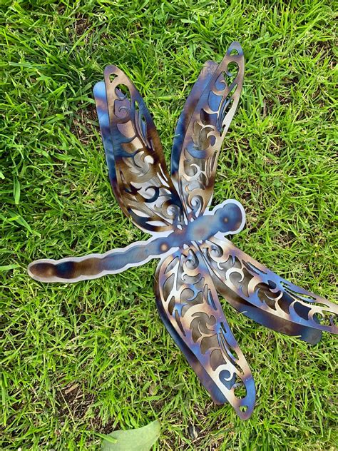 Dragonfly Decorative Metal Wall Art - Etsy