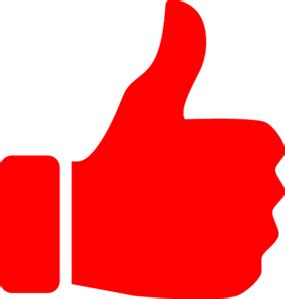 Red Thumbs Up Clip Art at Clker.com - vector clip art online, royalty free & public domain