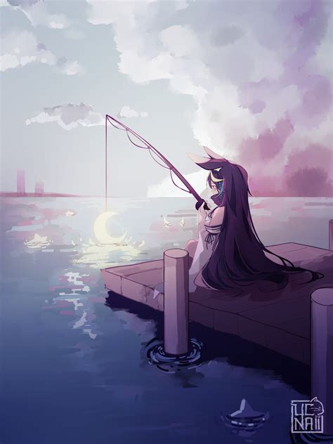 ArtStation - Fishing the moon