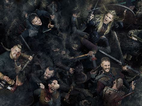 Epic Battle Scene - Vikings HD Wallpaper