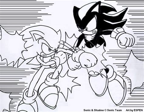 Shadow The Hedgehog Coloring Page - Coloring Home