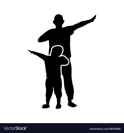 Father son icon design template isolated Vector Image