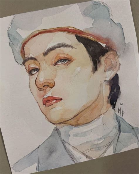 Watercolor BTS Fanart by Tatiane Vidal