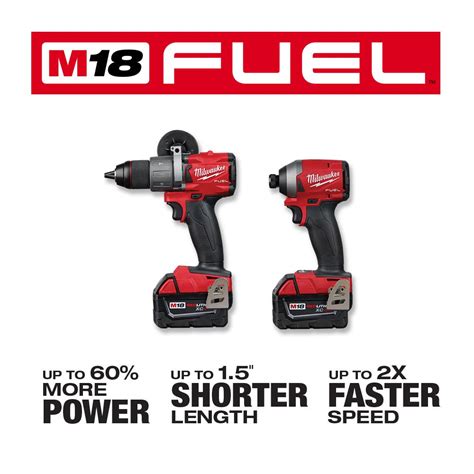 Milwaukee Hammer Drill Impact Driver Cordless Brushless Bit Combo Kit ...