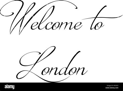 Welcome to london text sign illuastration on white background Stock Vector Image & Art - Alamy