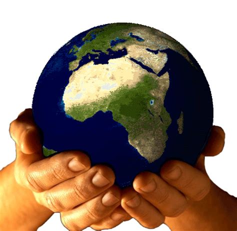 The Earth Is In Your Hands Gif | Hand gif, Spinning globe, World geography