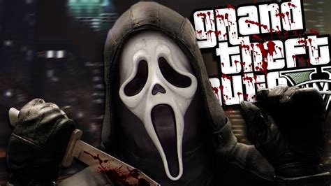 Nought plays GTA 5 as Ghostface from Scream using mods