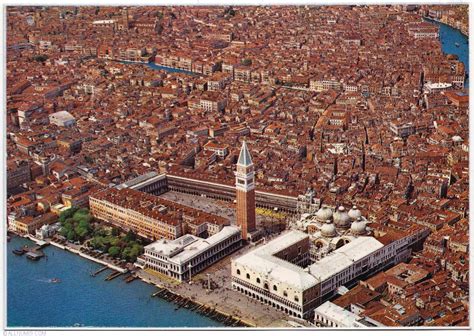 Venice - Aerial view (1970), Venice - Italy - Postcard - 8165