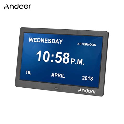 Andoer 10" LED Screen Digital Picture Frame Simple Digital Photo Frame Support Clock Calendar ...