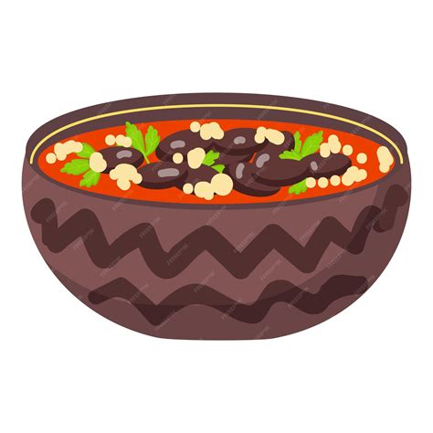 Premium Vector | Bean soup icon cartoon vector mexican food dinner sauce