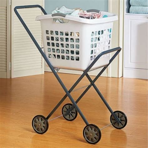 Details about Stair Climber Laundry Trolley Dolly Brown Bag Hamper ...