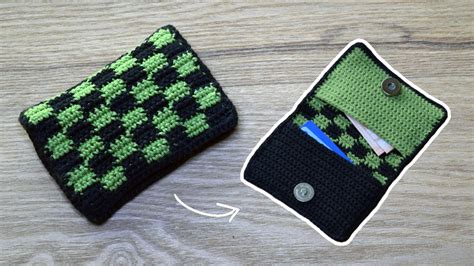 Crochet Tanjiro Inspired Wallet | DIY Crochet Checkered Wallet – 365 Days of Dana