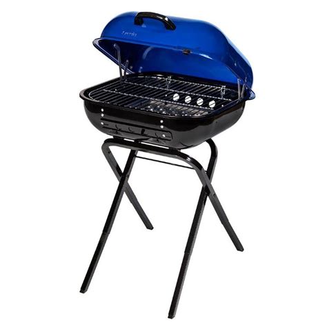 Americana Walk-A-Bout 2.0 Charcoal Grill – Ocean Blue – MECO