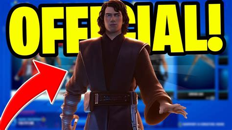 ANAKIN SKYWALKER SKIN RELEASE DATE IN FORTNITE ITEM SHOP! - YouTube