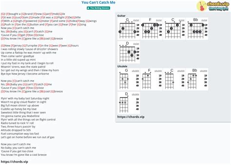 Chord: You Can't Catch Me - tab, song lyric, sheet, guitar, ukulele ...