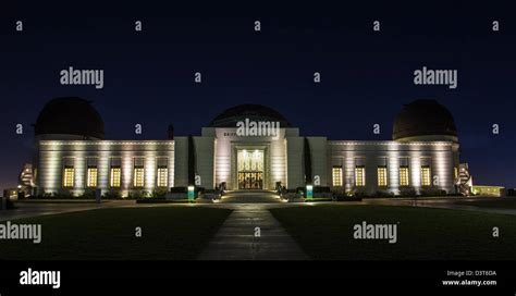 The Griffith Observatory at night Stock Photo - Alamy