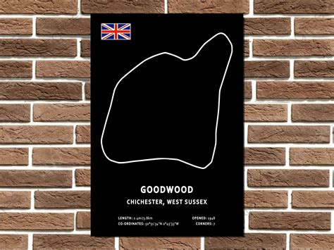 Goodwood Circuit Layout Metal Sign – Auto Junk UK Ltd