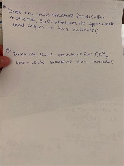 Solved to Draw the lewis structure for disulfur monoxide, | Chegg.com