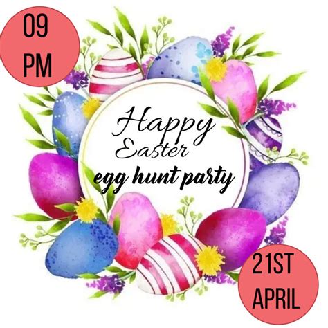 Easter/egg hunt Template | PosterMyWall