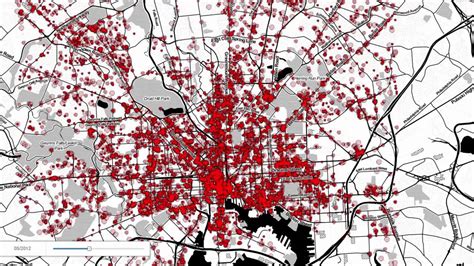 Baltimore Crime Map - YouTube