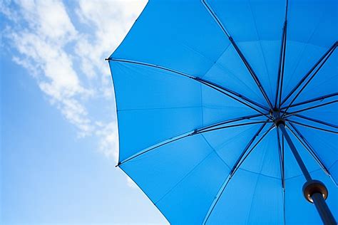 Blue Umbrella Photos Background, Outdoor, Umbrella, Sky Background Image And Wallpaper for Free ...