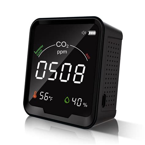 CF-9C Indoor Carbon Dioxide Monitor With Temperature and Humidity and ...