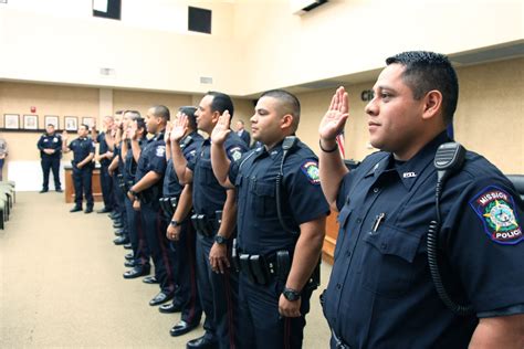 The Mission Police Department held a Pinning Ceremony for 12 new police officers ...