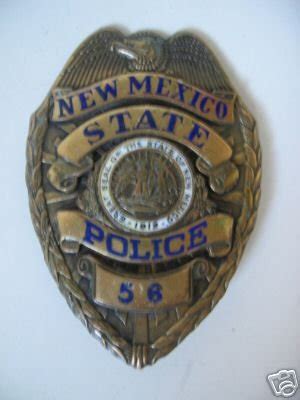 Vintage New Mexico State Police Badge Number 56 c. 1920 | #16467475