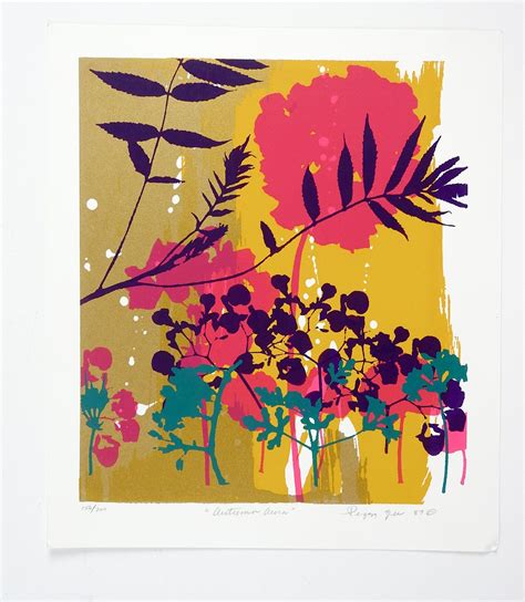 Botanical Abstract Serigraph Print | Abstract, Art, Prints