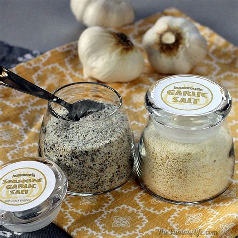 Easy Homemade Garlic Salt — Plain & Seasoned – A chef's favorite all ...